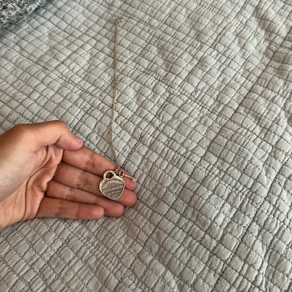 Tiffany key and heart necklace